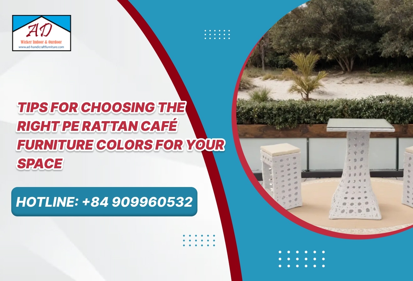 Tips for Choosing the Right PE Rattan Café Furniture Colors for Your Space