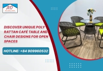 Discover Unique Poly Rattan Café Table and Chair Designs for Open Spaces