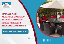 Durable and Beautiful Outdoor Rattan Furniture Suited for Every Relaxing Café Space