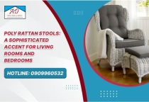 Poly Rattan Stools: A Sophisticated Accent for Living Rooms and Bedrooms
