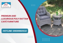 Premium and Luxurious Poly Rattan Café Furniture
