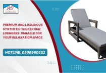 Premium and Luxurious Synthetic Wicker Sun Loungers: Durable for Your Relaxation Space