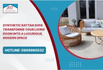 Synthetic Rattan Sofa Transforms Your Living Room into a Luxurious, Modern Space