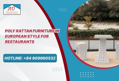 Poly Rattan Furniture in European Style for Restaurants Poly Rattan Furniture in European Style for Restaurants
