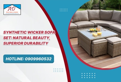 Synthetic Wicker Sofa Set: Natural Beauty, Superior Durability Synthetic Wicker Sofa Set: Natural Beauty, Superior Durability