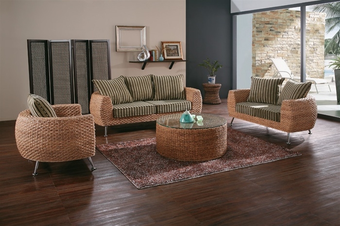 QUALITY POLY RATTAN SOFA SET