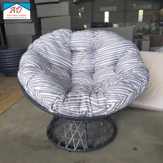 the Papasan chair serves as an aesthetic focal point,