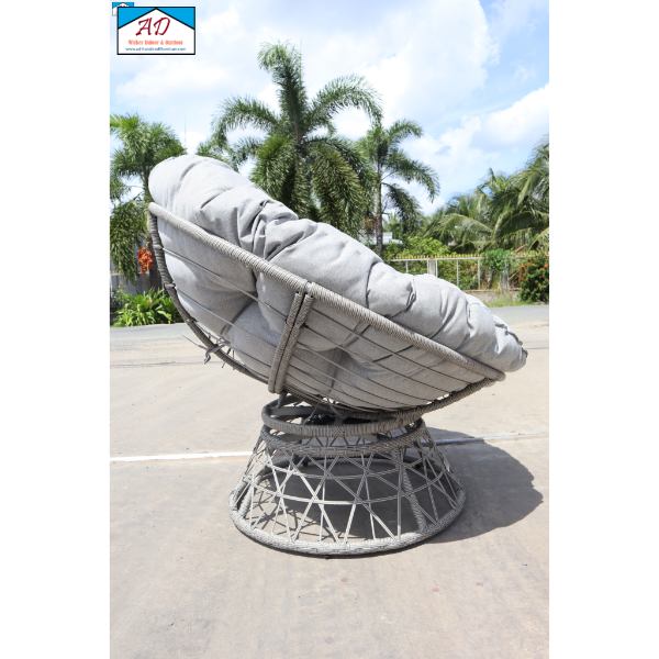 Papasan relaxation chairs create peaceful garden retreats with durability