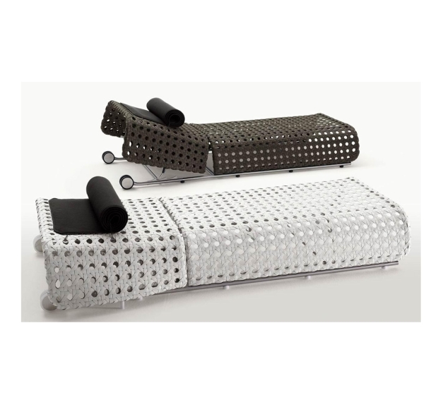 POLY RATTAN SUNBED 