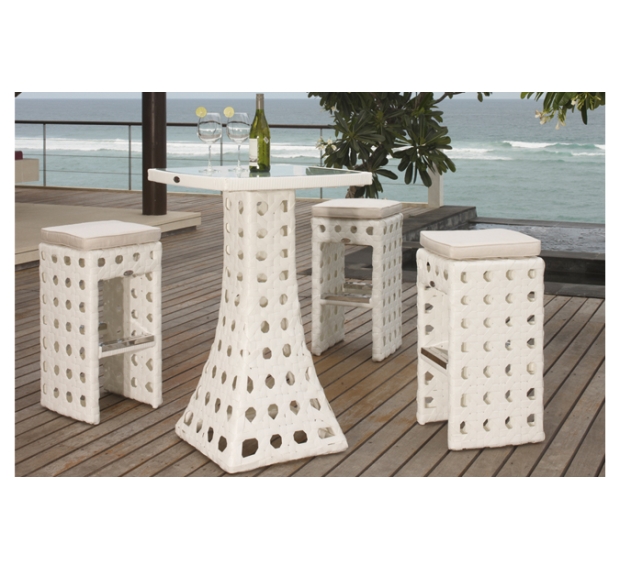 POLY RATTAN BAR SET 