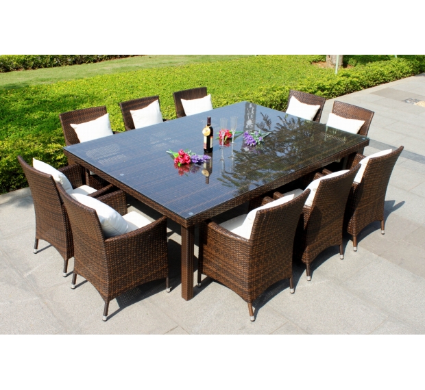 POLY RATTAN DINING SET