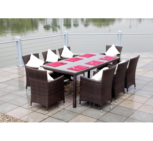POLY RATTAN DINING SET
