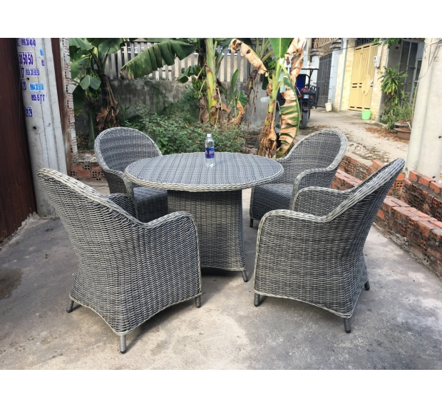POLY RATTAN COFFEE SET
