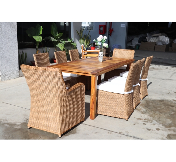 POLY RATTAN DINING SET