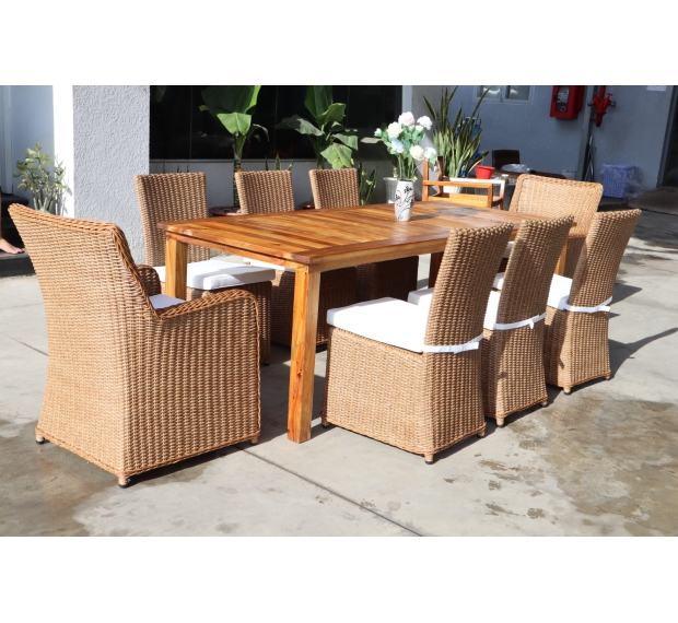 POLY RATTAN DINING SET