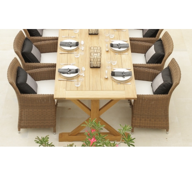 POLY RATTAN DINING SET