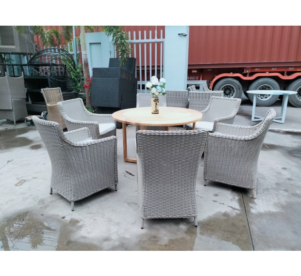 POLY RATTAN COFFEE SET