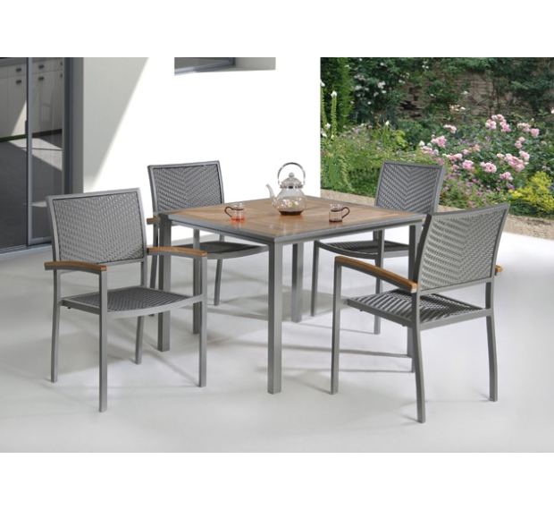 POLY RATTAN DINING SET