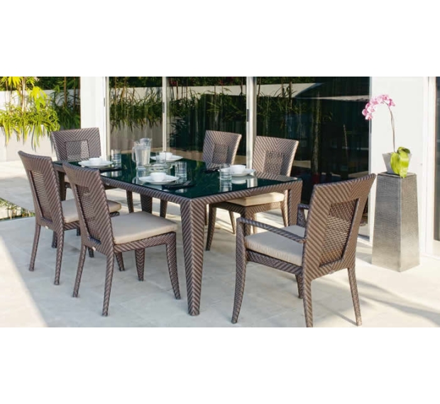 POLY RATTAN DINING SET