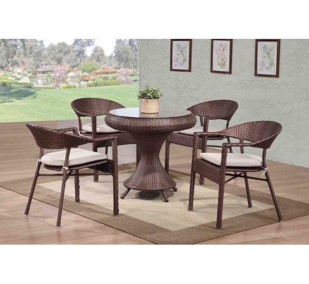 POLY RATTAN COFFEE SET
