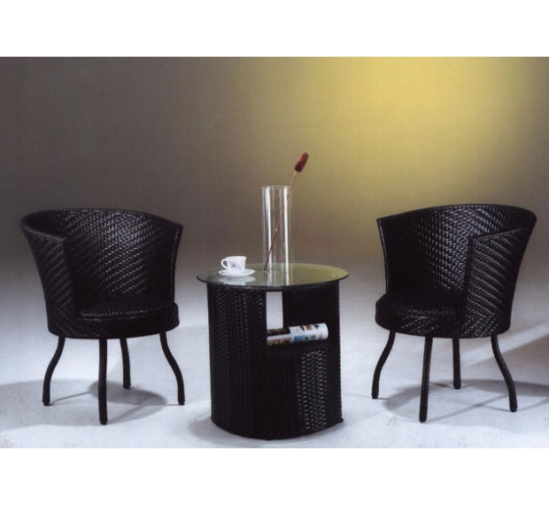 POLY RATTAN COFFEE SET