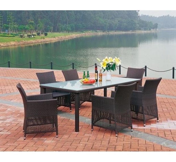 POLY RATTAN DINING SET