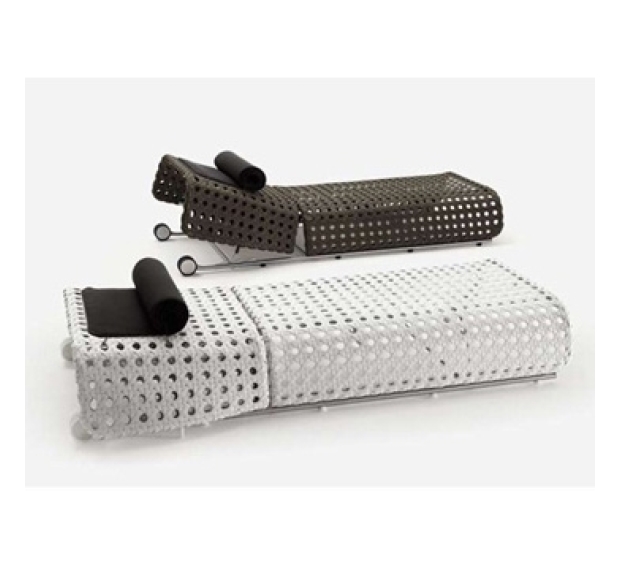 POLY RATTAN SUNBED 