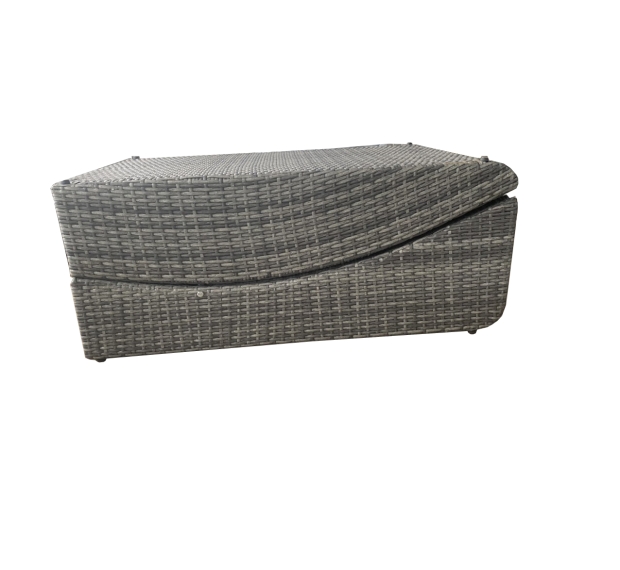 POLY RATTAN SUNBED - FOLDABLE TO TABLE