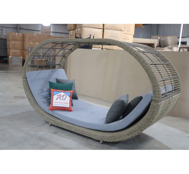 POLY RATTAN OVAL DAYBED - K/D