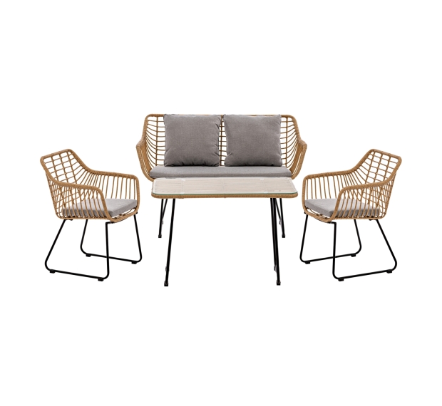 POLY RATTAN SOFA SET  