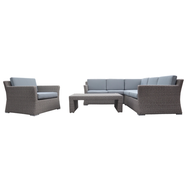 POLY RATTAN SECTIONAL SOFA SET 