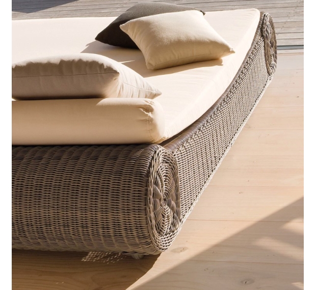 POLY RATTAN LOUNGER SUNBED SET