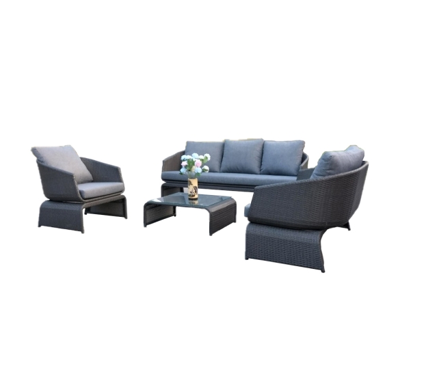 POLY RATTAN SOFA SET OF 4