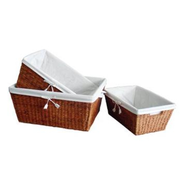 WATER HYACINTH BASKET - SET OF 3