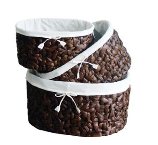 WATER HYACINTH BASKET - SET OF 3
