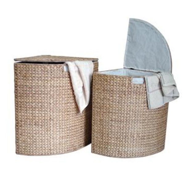 WATER HYACINTH LAUNDRY BASKET
