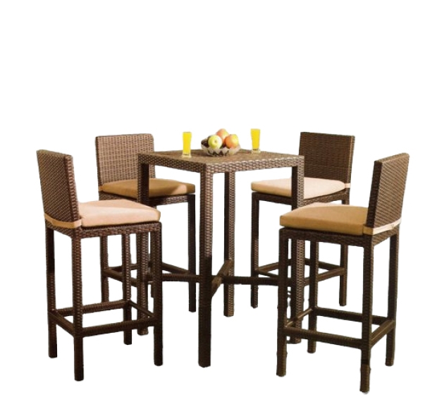 POLY RATTAN BAR SET 