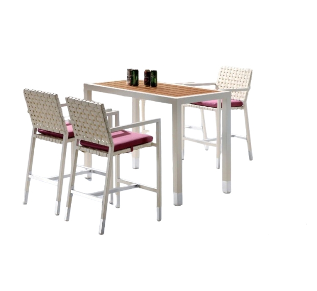 POLY RATTAN BAR SET (STACKABLE)