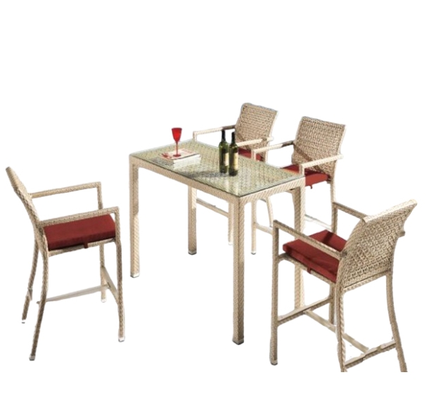 POLY RATTAN BAR SET (STACKABLE)