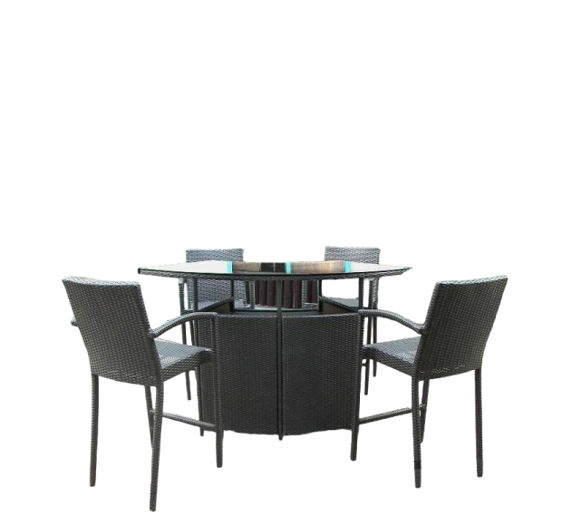 POLY RATTAN BAR SET 