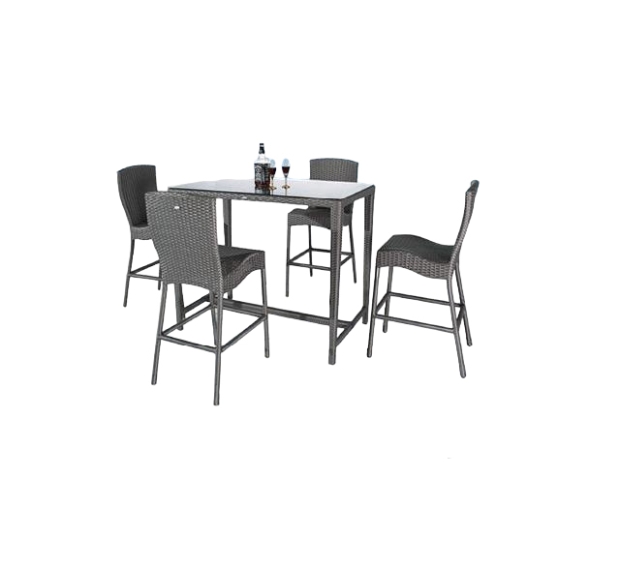 POLY RATTAN BAR SET 