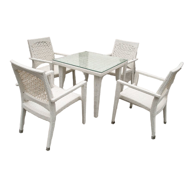 POLY RATTAN DINING SET