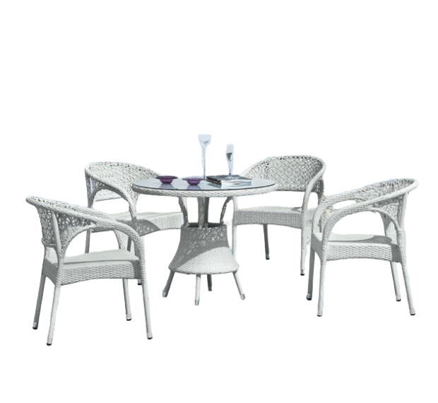 POLY RATTAN COFFEE SET