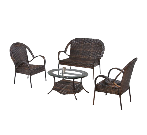POLY RATTAN COFFEE SET