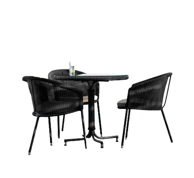 POLY RATTAN COFFEE SET