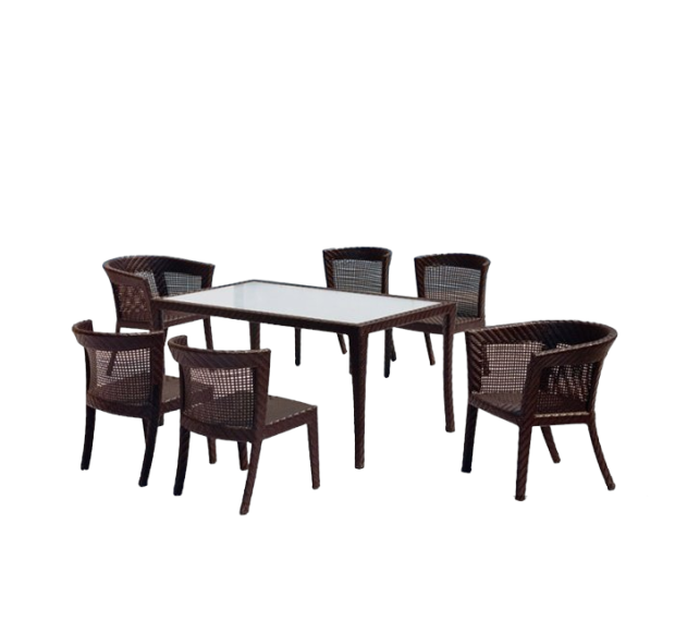 POLY RATTAN COFFEE SET