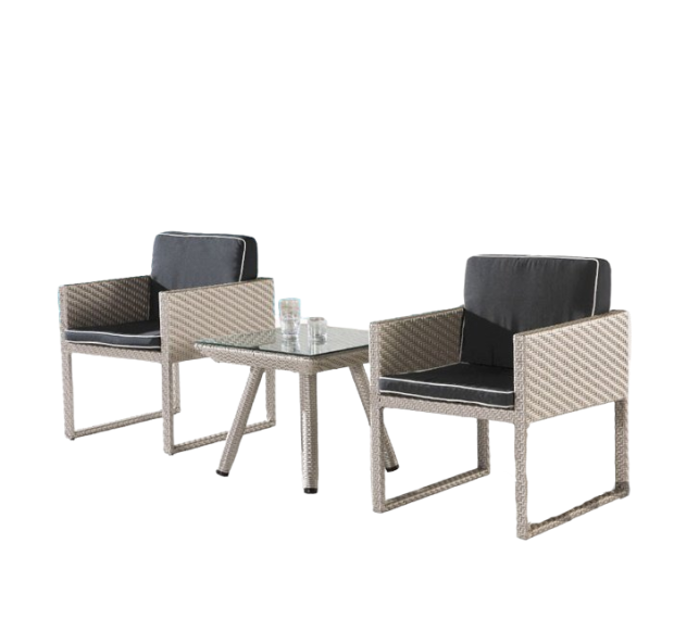 POLY RATTAN COFFEE SET (K/D)