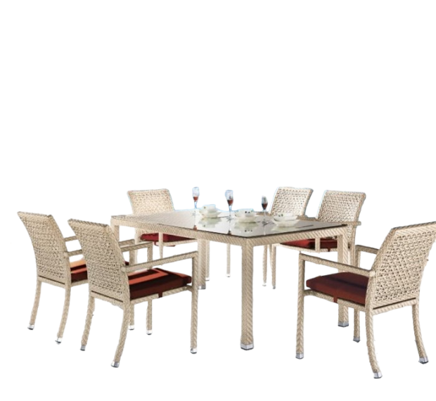 POLY RATTAN COFFEE SET
